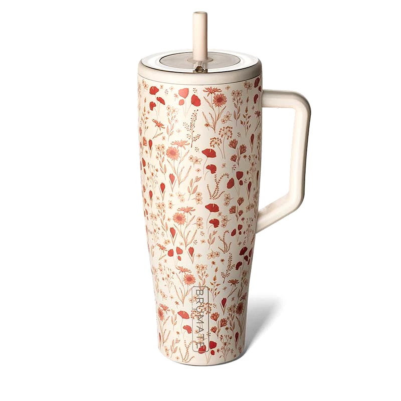 40oz Era Handled Tumbler in Poppy