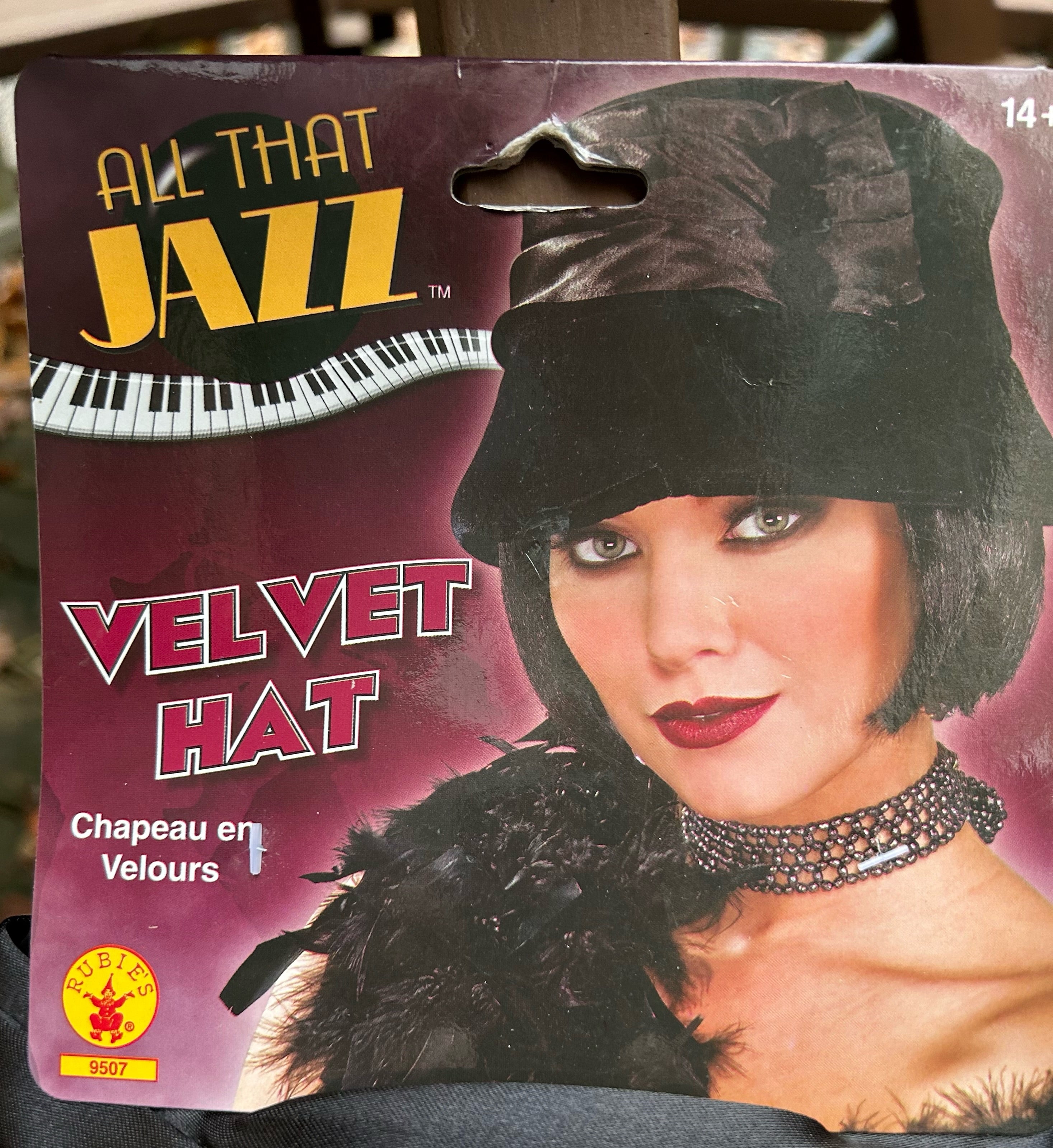 All That Jazz Velvet Flapper Hat 9507