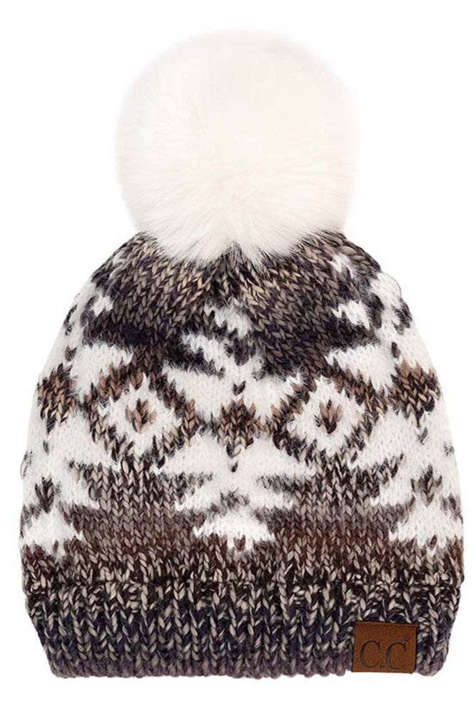 *Aztec Pom Beanie*