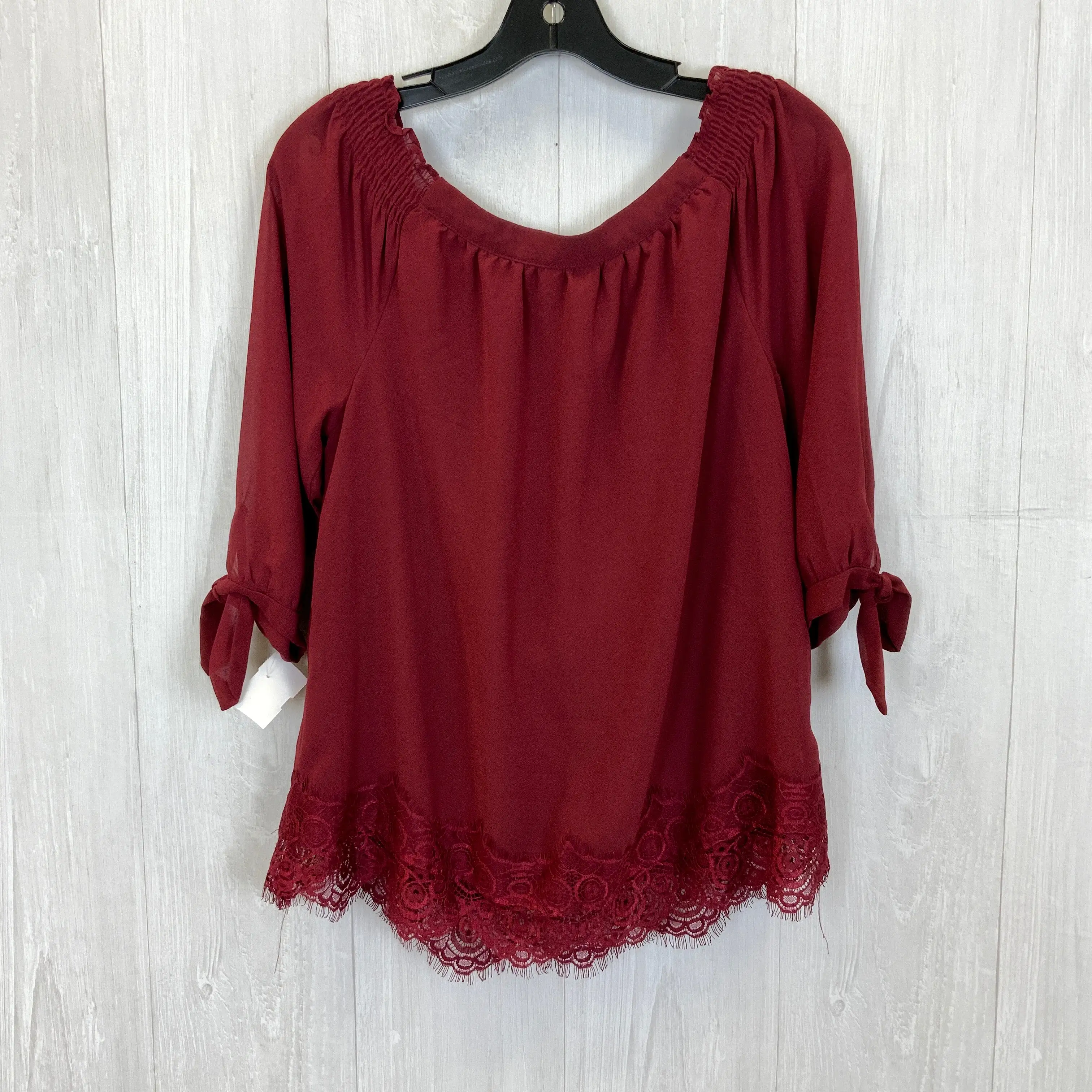 Blouse 3/4 Sleeve By Maurices  Size: M