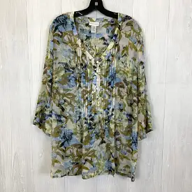 Blouse 3/4 Sleeve By Soft Surroundings  Size: 1x