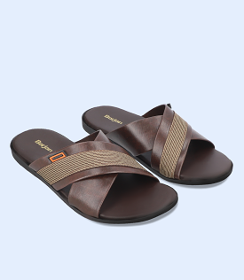 BM5551-BROWN-Men Slipper