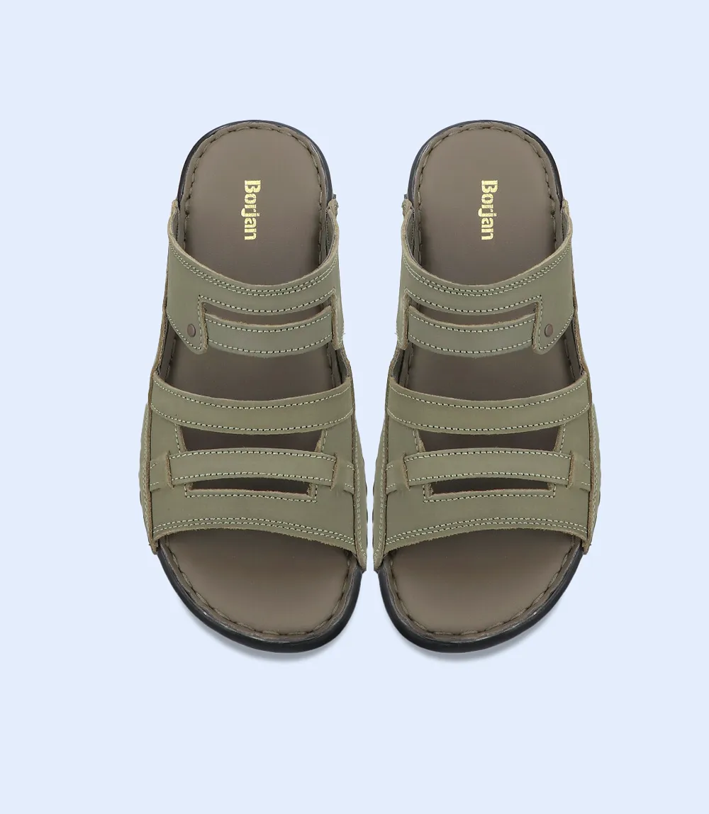 BM5646-OLIVE-Men Casual Slippers