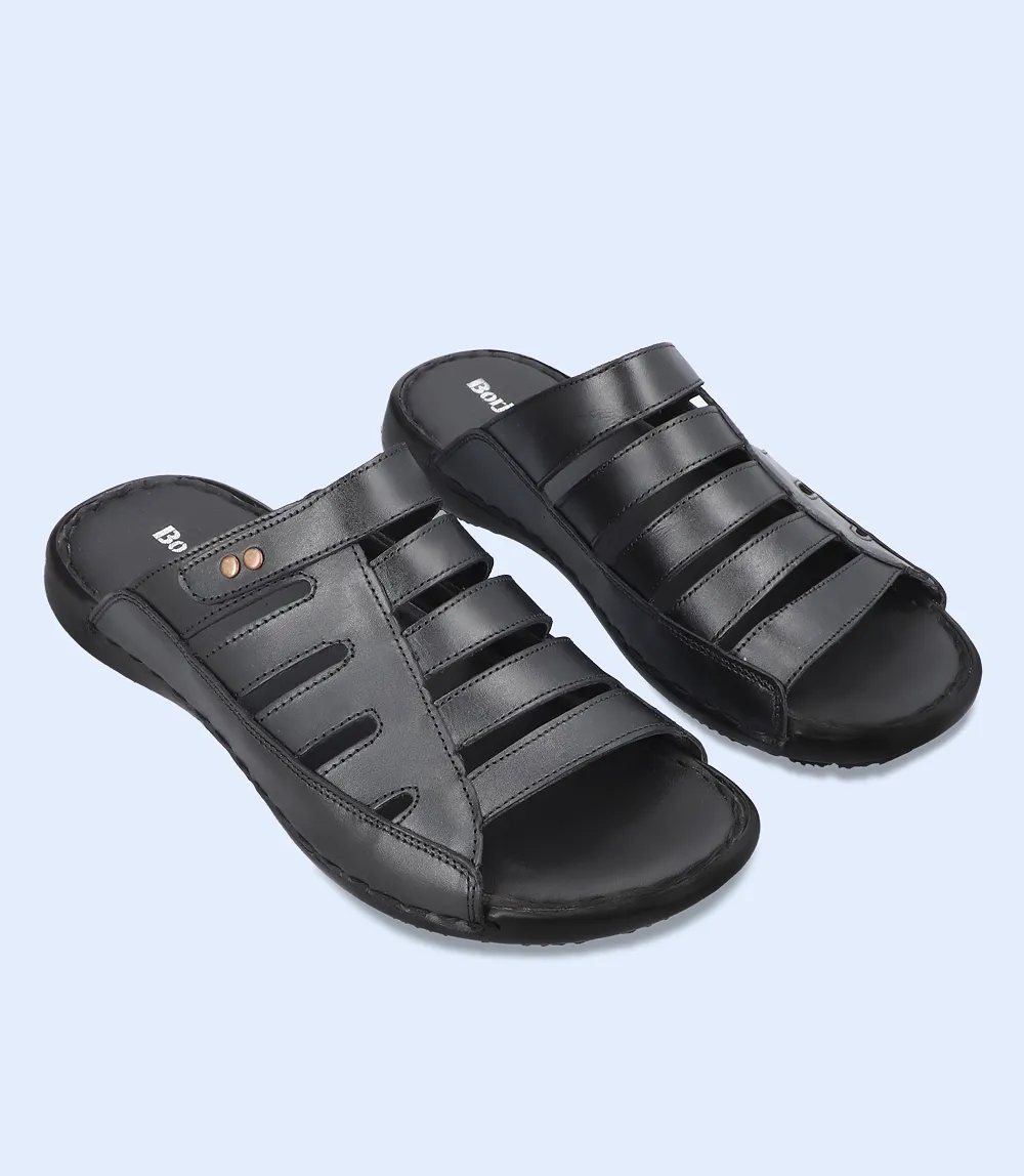 BM5669-BLACK-Men Slipper