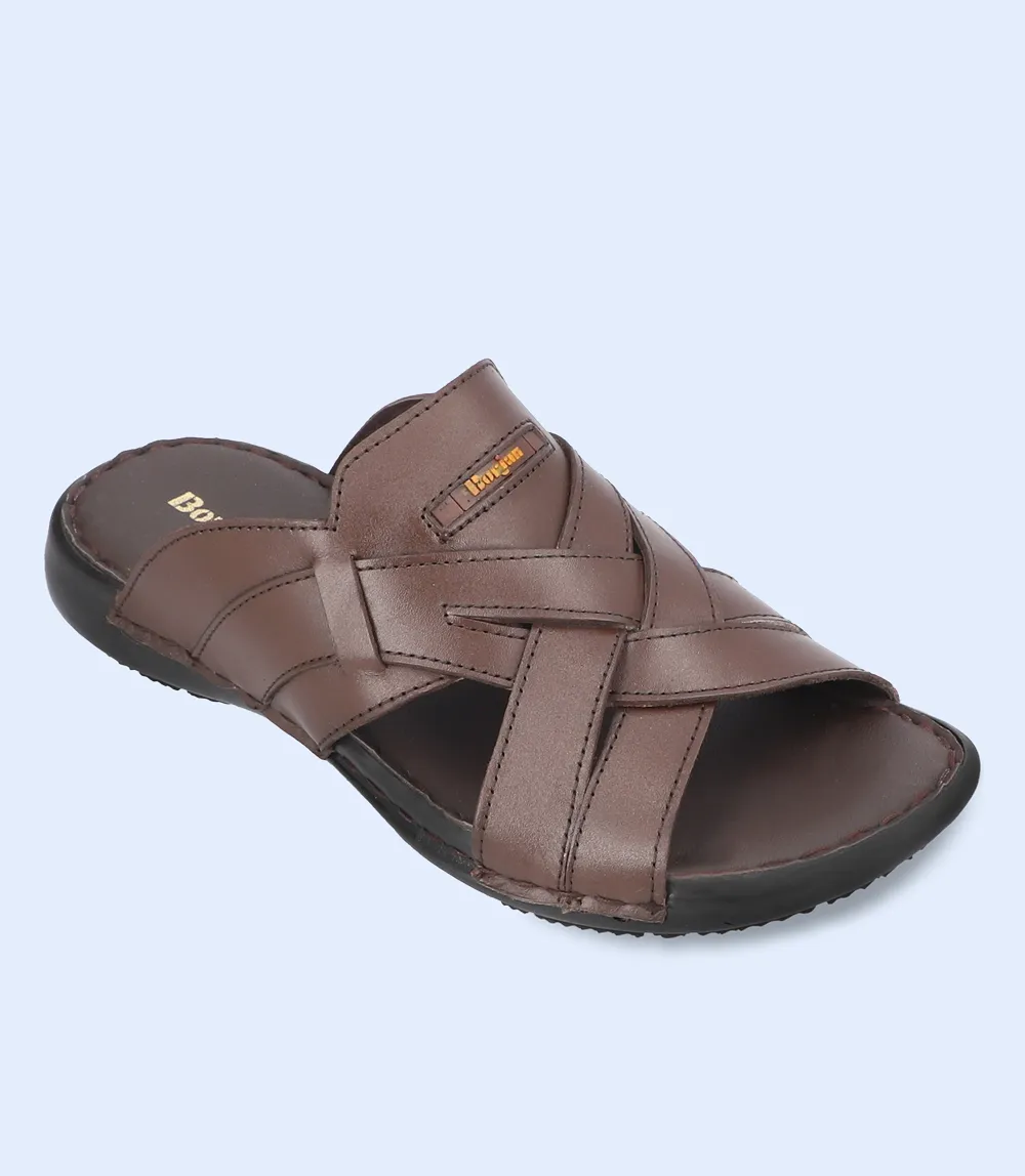 BM5670-COFFEE-Men Slipper