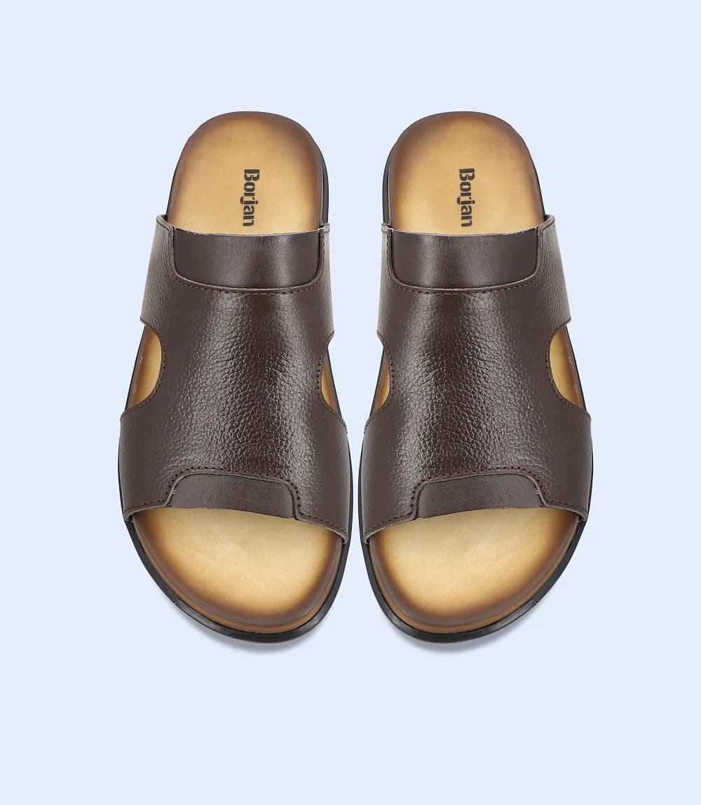 BM5802-BROWN-Men Slipper