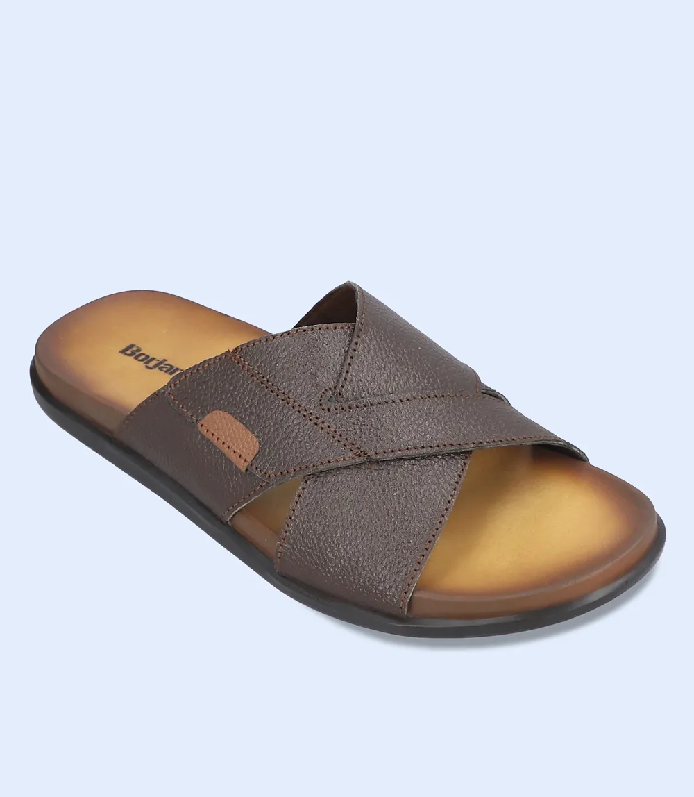 BM5804-BROWN-Men Slipper