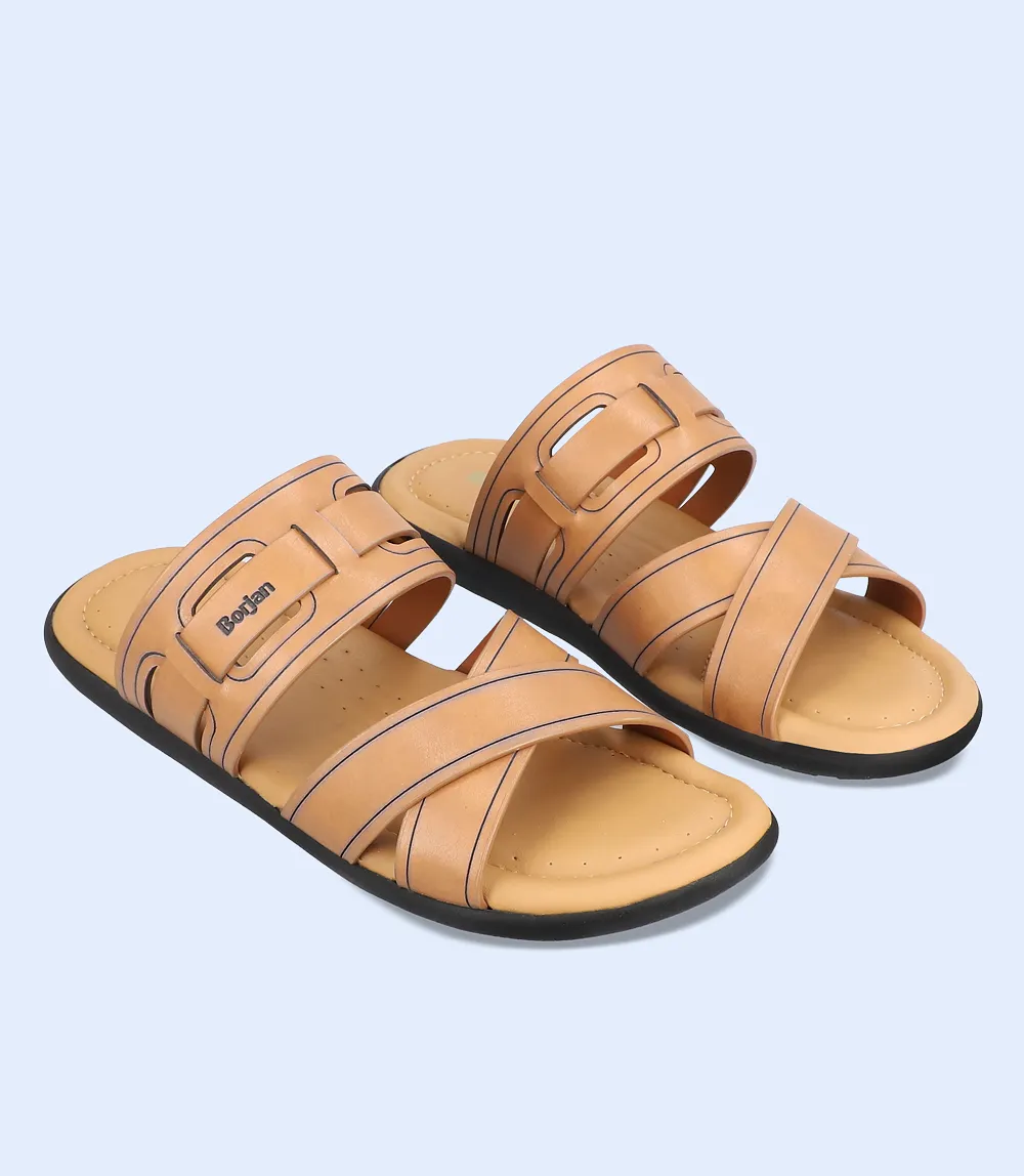 BM6066-TAN-Men Slipper