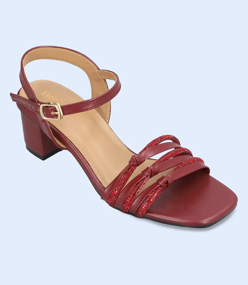 BW9343-MAROON-Women Sandal