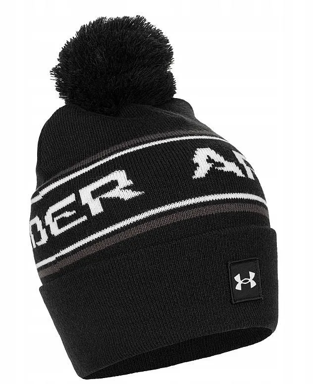 cap Under Armour Halftime Pom - Black/White - men´s