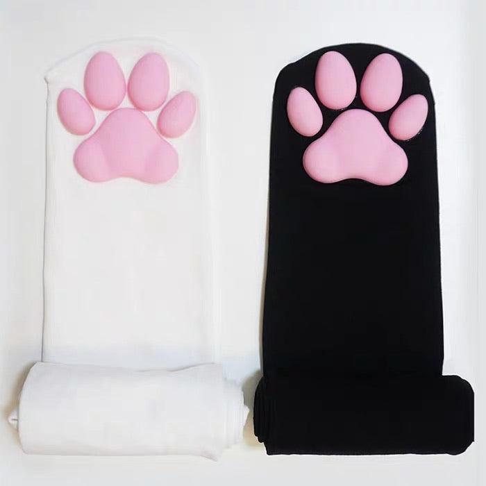 Cat 3D paw stockings meow neko cat socks thigh high