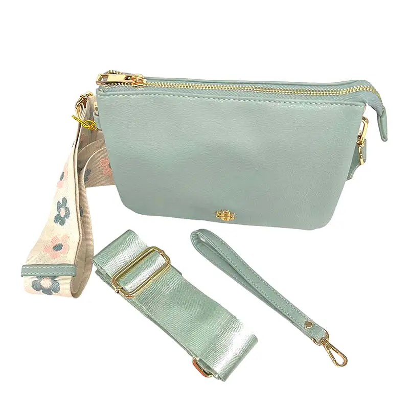 Crossbody Wallet in Sage