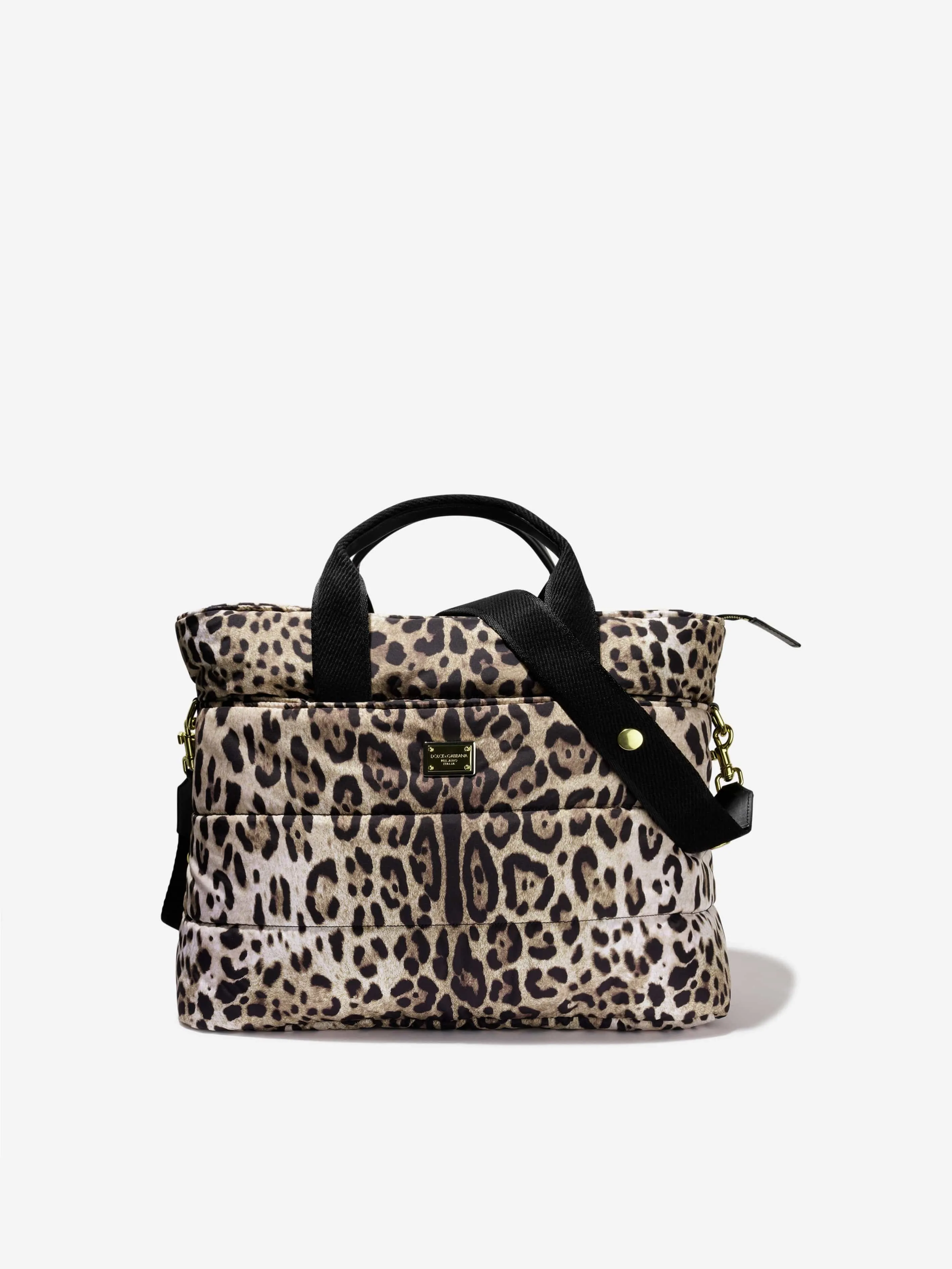 Dolce & Gabbana Kids - Baby Girls Leopard Print Changing Bag in Brown | Childsplay Clothing