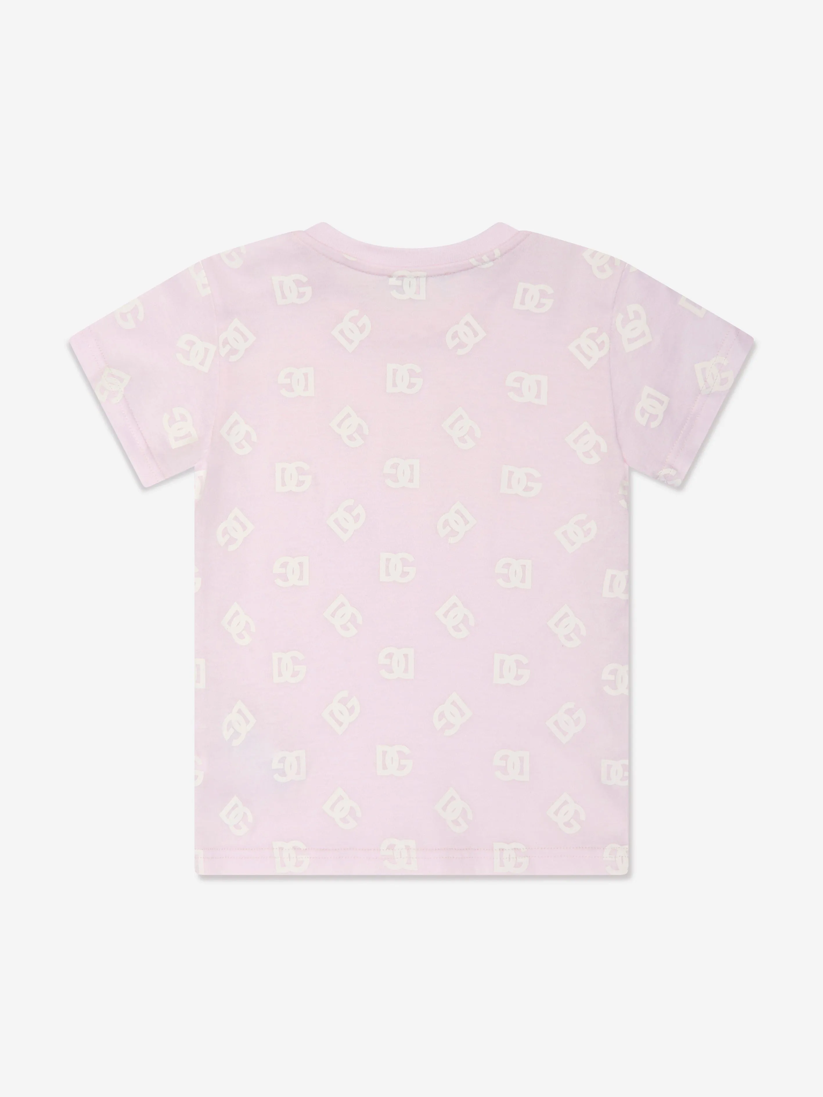 Dolce & Gabbana Kids - Baby Girls Logo T-Shirt in Pink | Childsplay Clothing