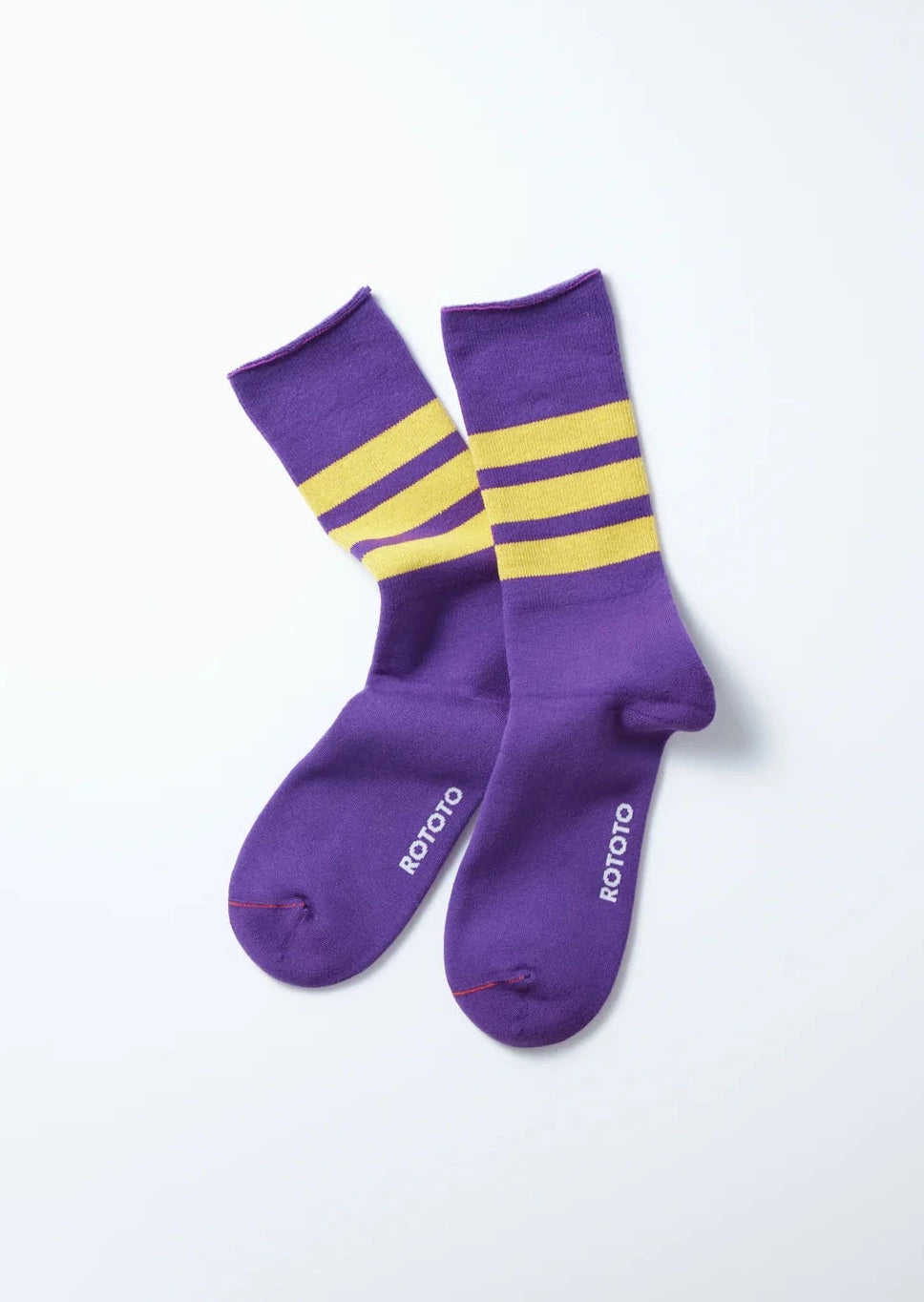 Fine Pile Stripe Crew Socks