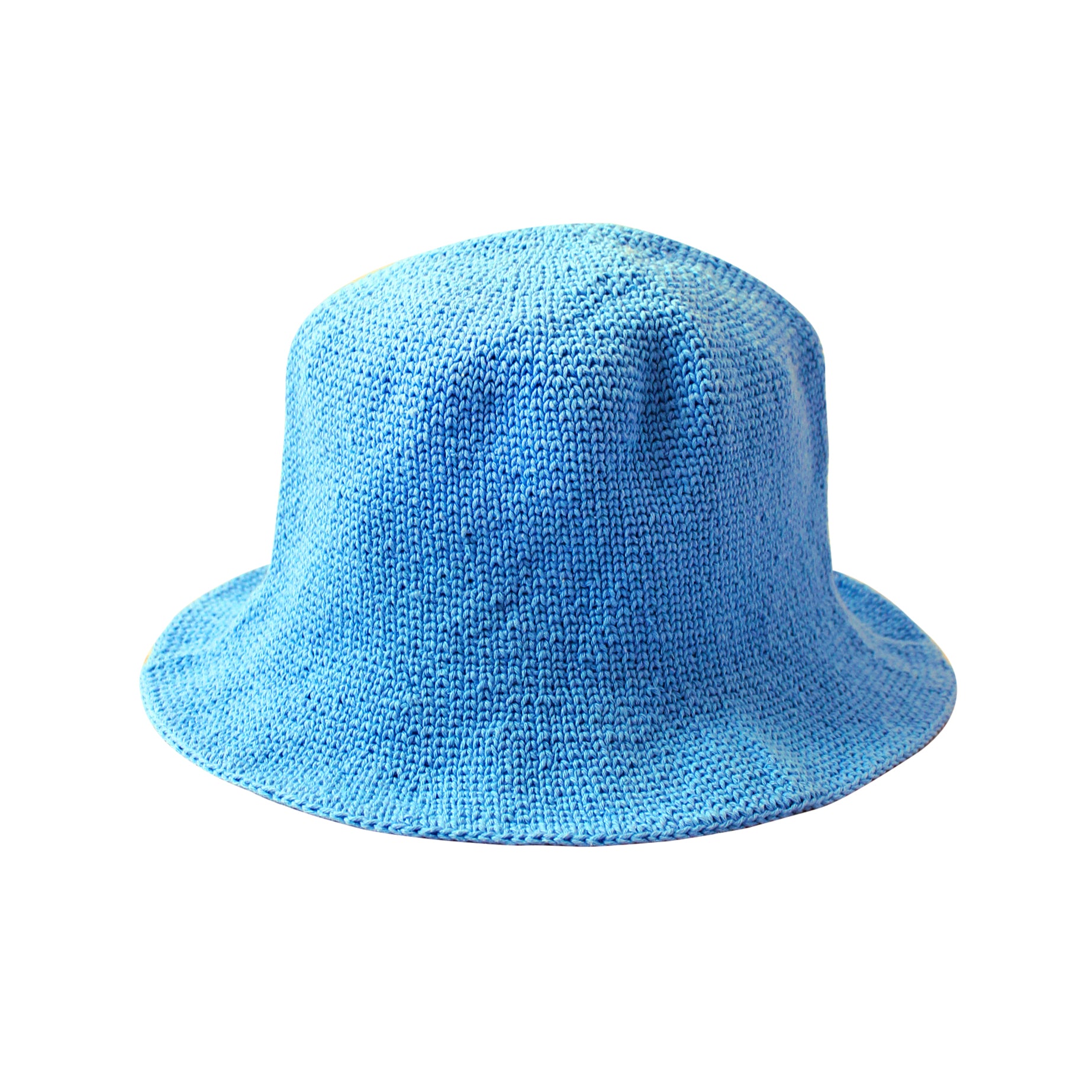 FLORETTE Crochet Bucket Hat, in Periwinkle Blue