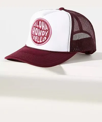 Friday Feelin Aloha Howdy Hello Trucker Hat