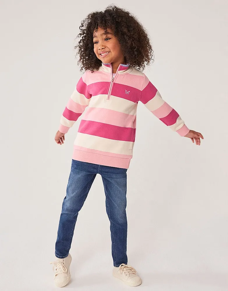 Girl's Half Zip Sweatshirt from Crew Clothing Company