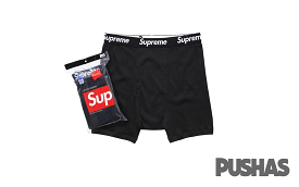 Hanes Boxer Briefs (4 Pack) 'Black'