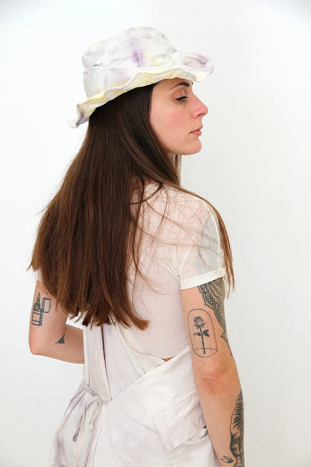 Hat Ahana shibori white