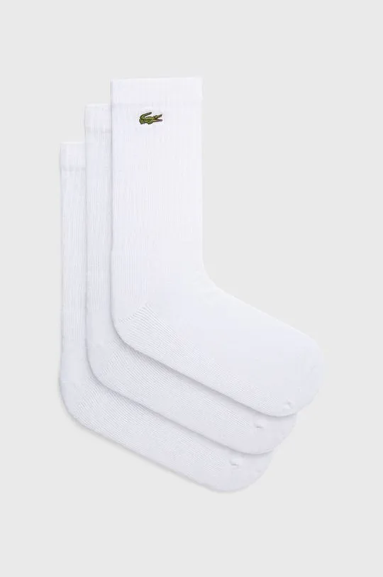 Lacoste socks men's white color