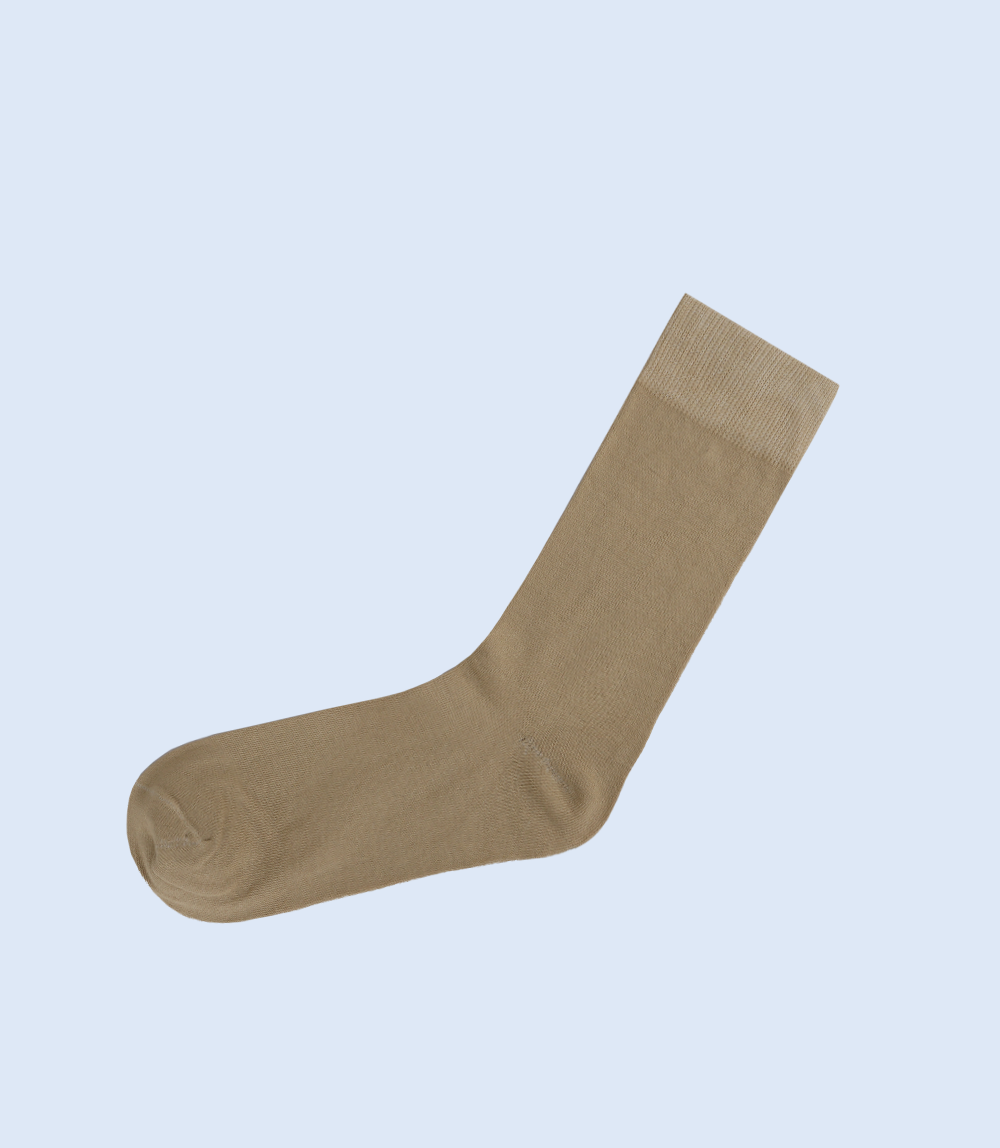 MA1698-Khaki-Mid-calf Socks For Men