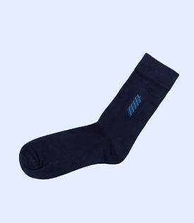 MA1699-NAVY-Mid-calf Socks For Men