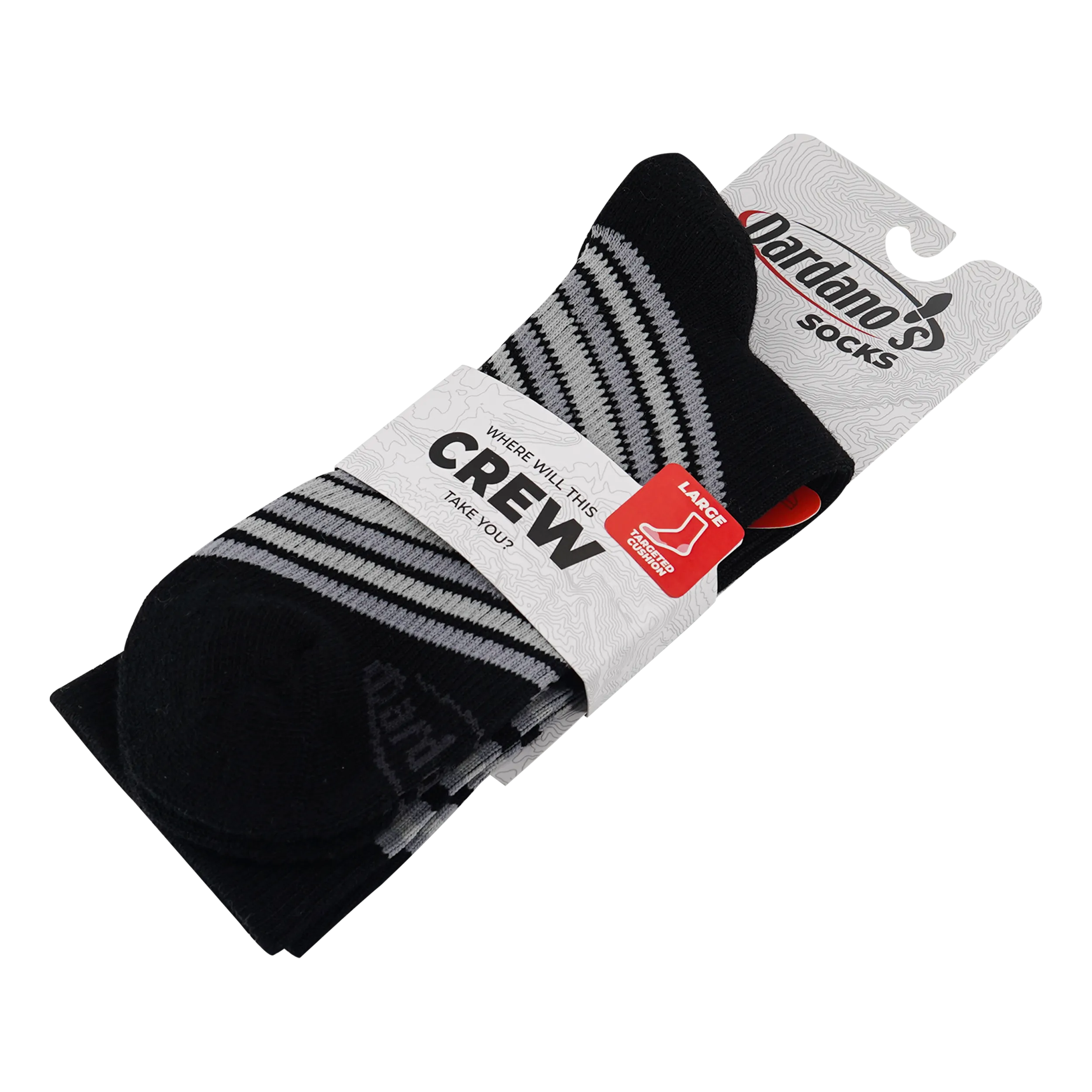 Men's Crew Socks Targeted Cushion