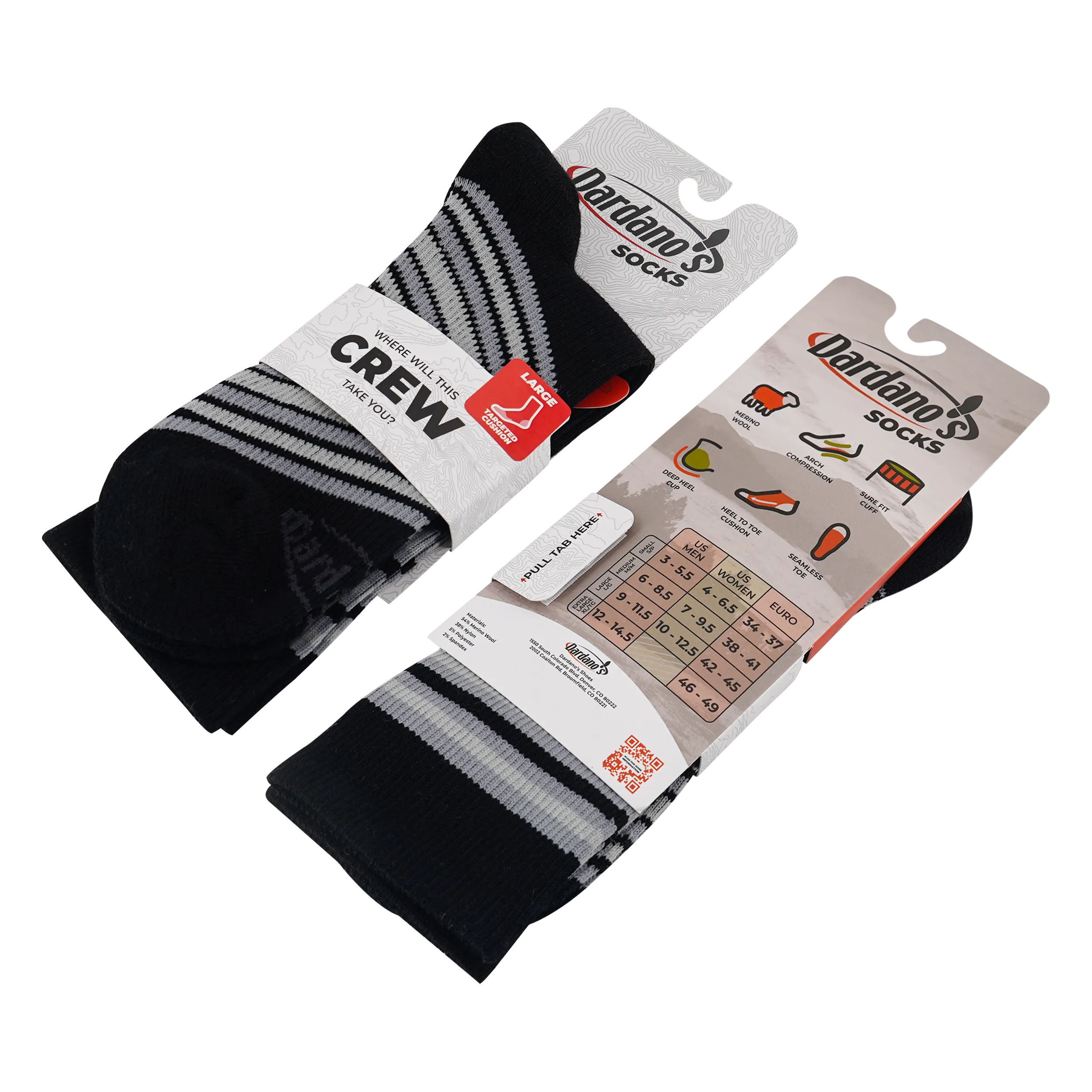 Men's Crew Socks Targeted Cushion