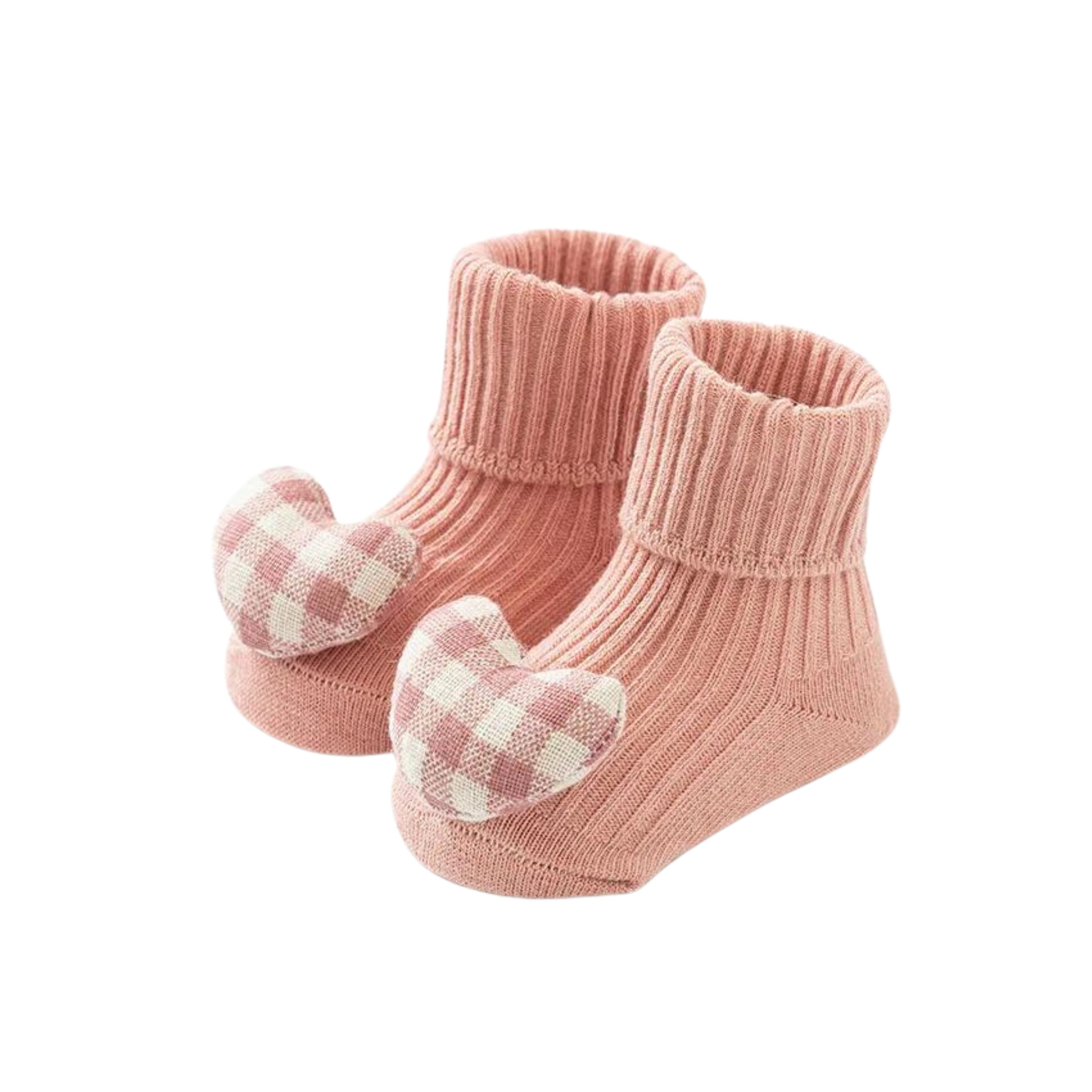 Non-Slip 3D Baby Floor Socks in Brown Bear