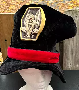 Oversized Velvet Gargoyle Top Hat