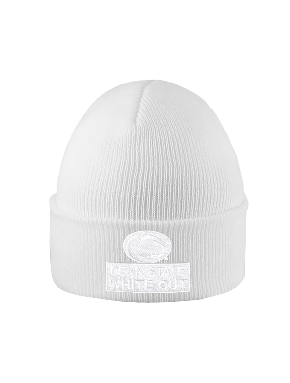 Penn State White Out Knit Cuff Hat | Logofit