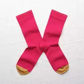 Plain Socks in Raspberry