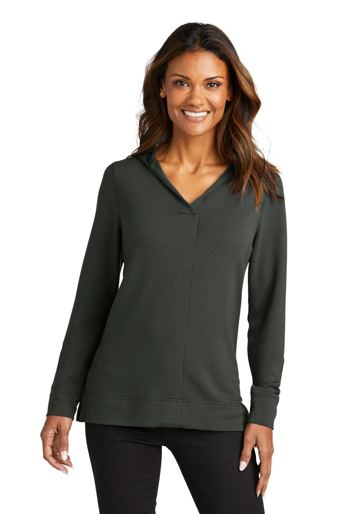 Port Authority Clothing LK826 Port Authority Ladies Microterry Pullover Hoodie SKU: LK826