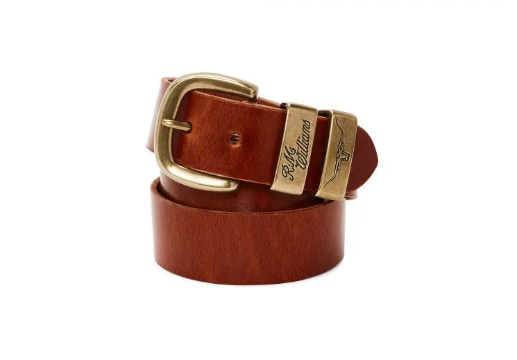 R.M.Williams Drover Belt - Mid Brown Tan - Gillanders.ie Town & Country Clothing