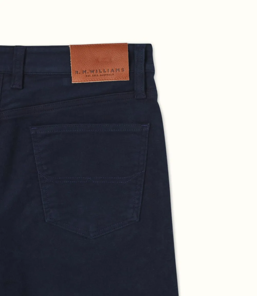 R.M.Williams Ramco Mole Skin Jeans Navy - Gillanders.ie Town & Country Clothing