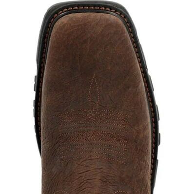 Rocky Men's Carbon 6 Pull On Western Boot in Dark Brown