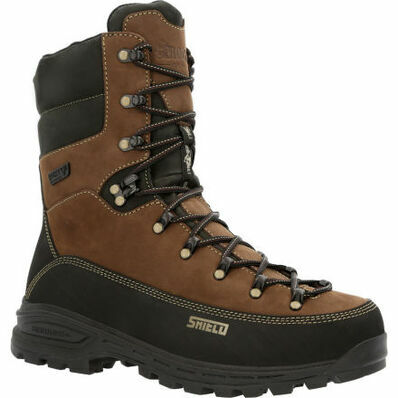 Rocky Men's MTN Stalker Pro Waterproof 10-In Mountain Boot in Brown/Black