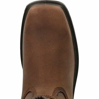 Rocky Men's Worksmart Unlined Western Boot in Dark Brown