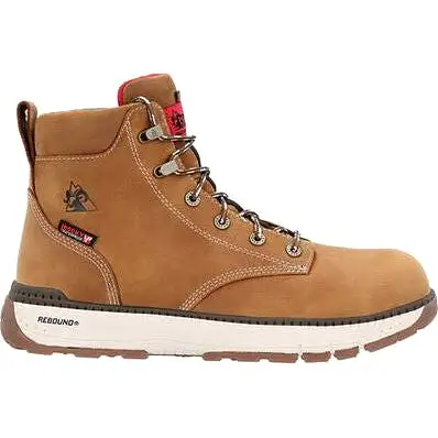 Rocky Men's Rebound 6 Comp Toe WP Wedge Work Boot -Brown- RKK0451