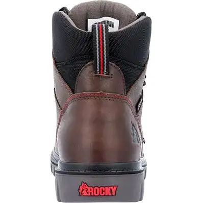 Rocky Men's Worksmart USA 6 WP Slip Resist Work Boot -Brown- RKK0452