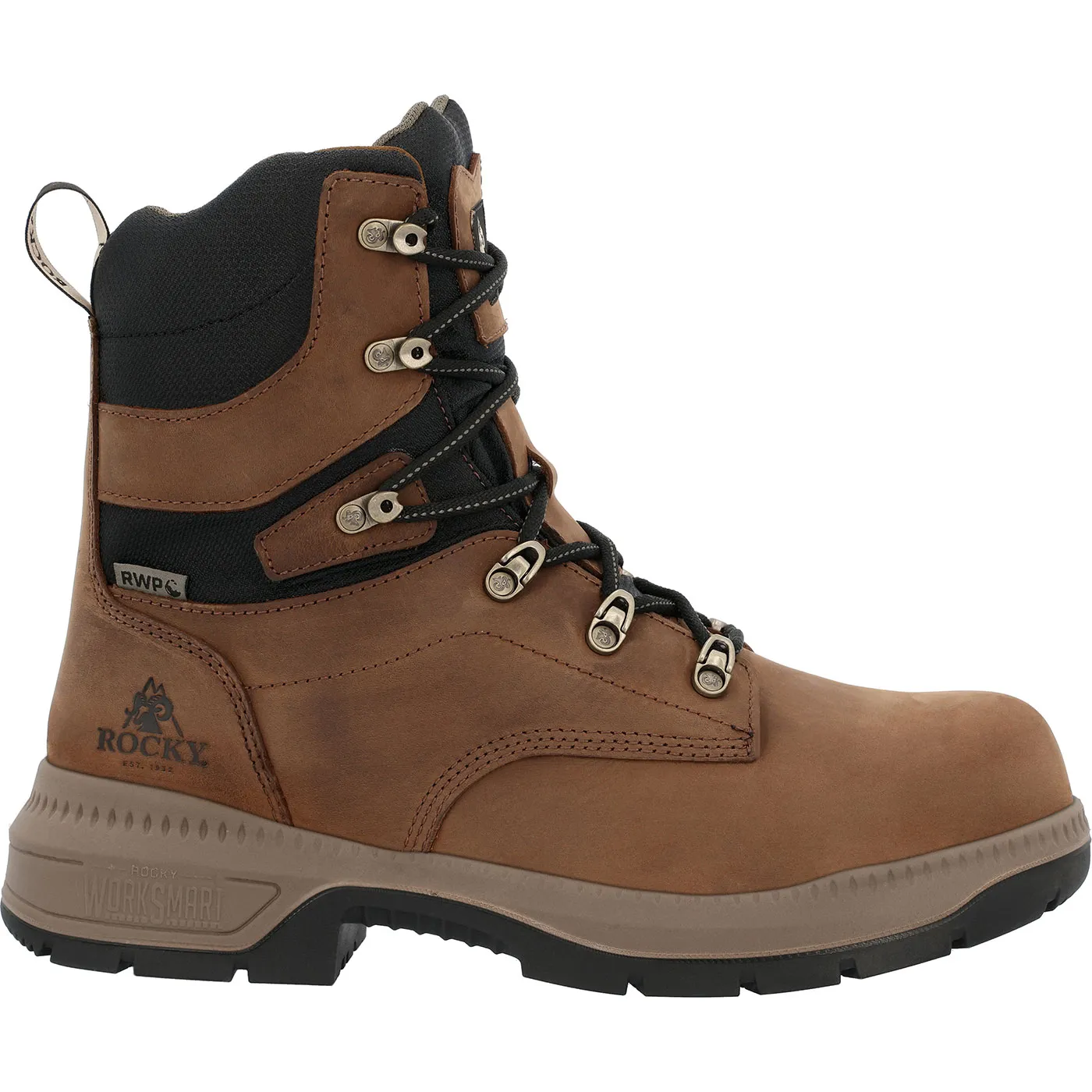 Rocky Worksmart 8” Comp Toe Internal MET Guard Work Boot