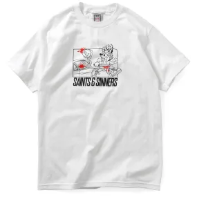 Saints & Sinners Rocky S/S Tee White