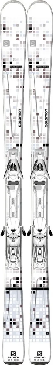 Salomon Pure White Women's Skis + L10 Bindings 2015