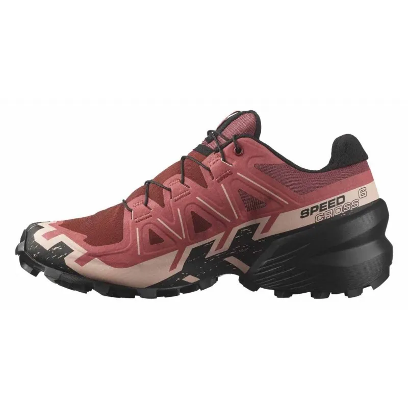 SALOMON SPEEDCROSS 6 COW HIDE/BLACK/ENGLISH ROSE FOR WOMEN'S