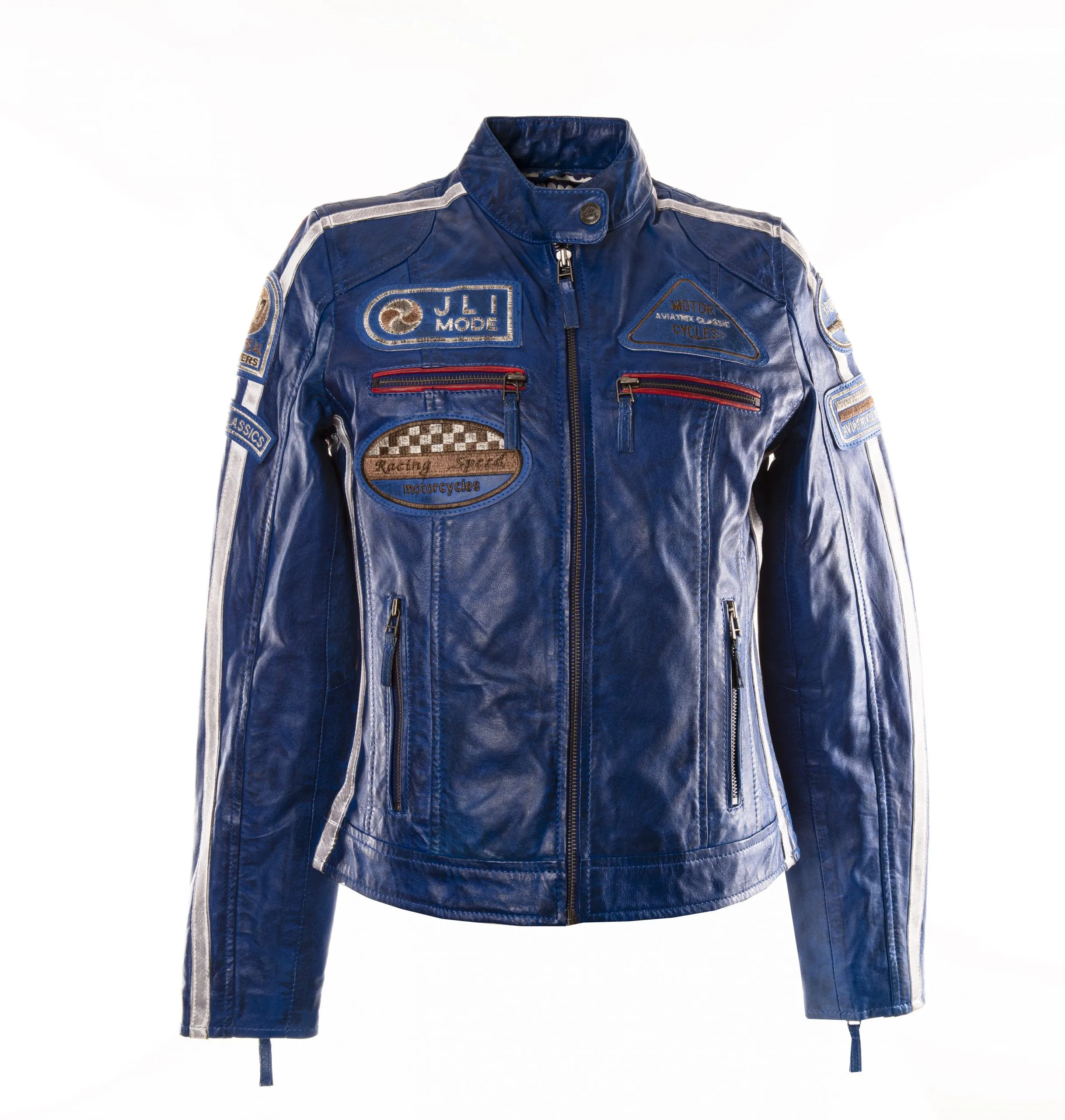 San Remo - Ocean Blue - Second Skin Leather and Sheepskin Clothing<