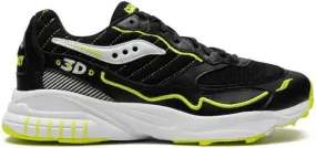 Saucony 3D Grid Hurricane Acid Yellow sneakers Black