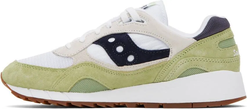 Saucony Green & White Shadow 6000 Sneakers