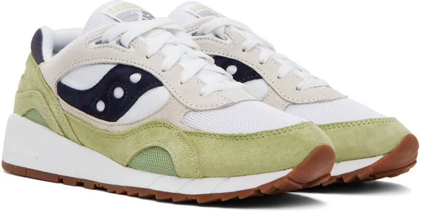 Saucony Green & White Shadow 6000 Sneakers