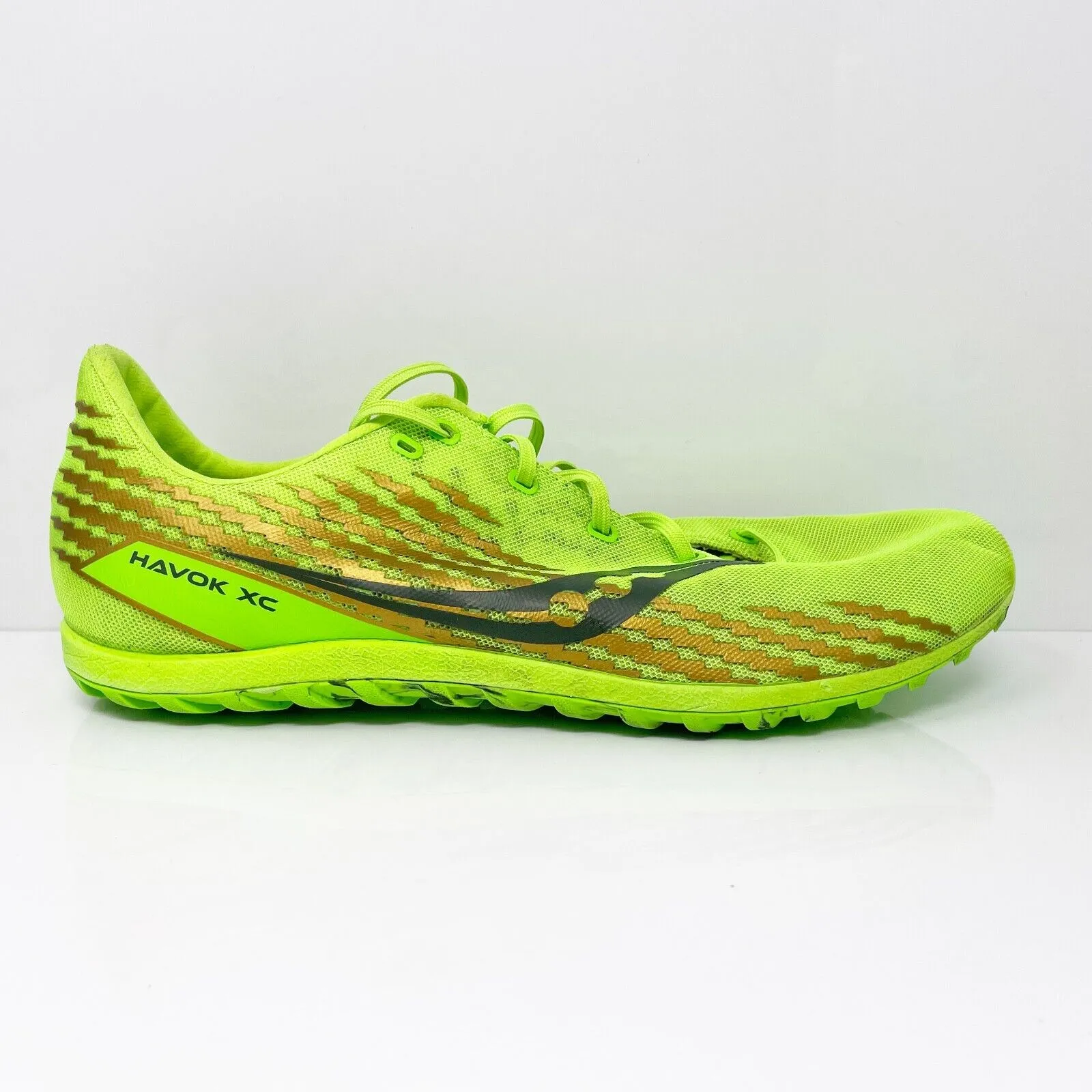 Saucony Mens Havok XC3 S29075-31 Green Running Shoes Sneakers Size 12